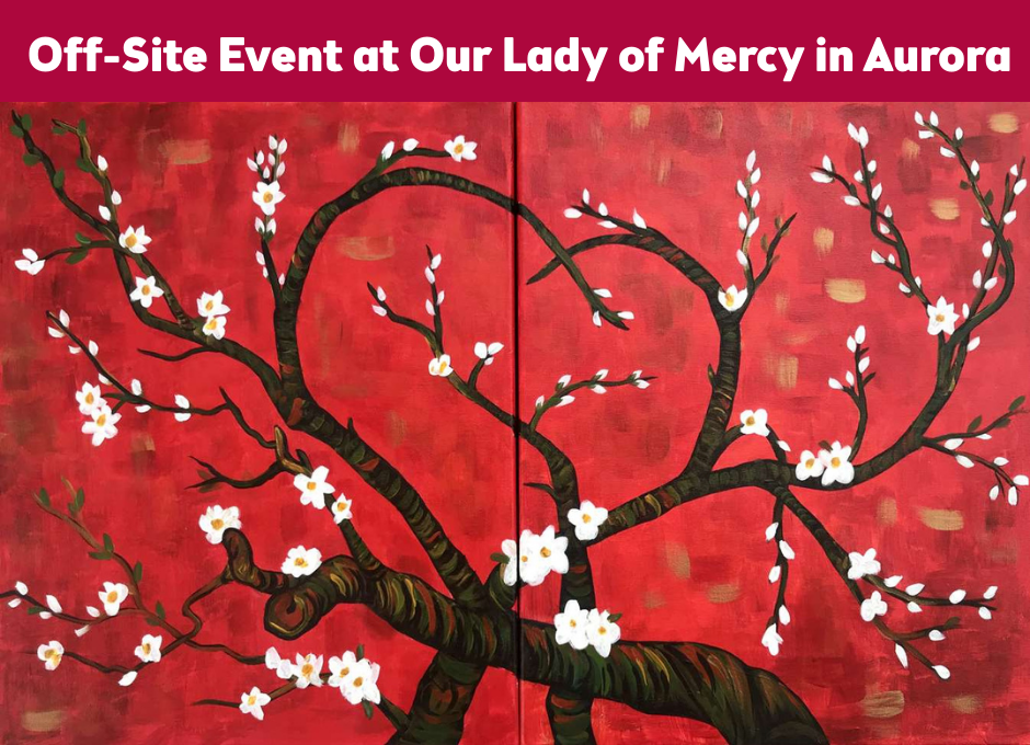 Valentine's Paint Party at Our Lady of Mercy Catholic Church in Aurora